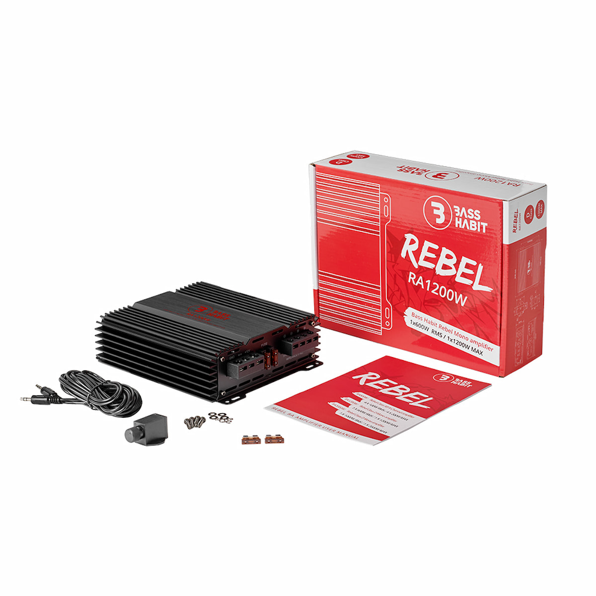 BASSHABIT REBEL RA1200W – Monoblok Klasy D 600W RMS / 1200W MAX zdjecie BASSHABIT REBEL RA1200W – Monoblok Klasy D 600W RMS / 1200W MAX