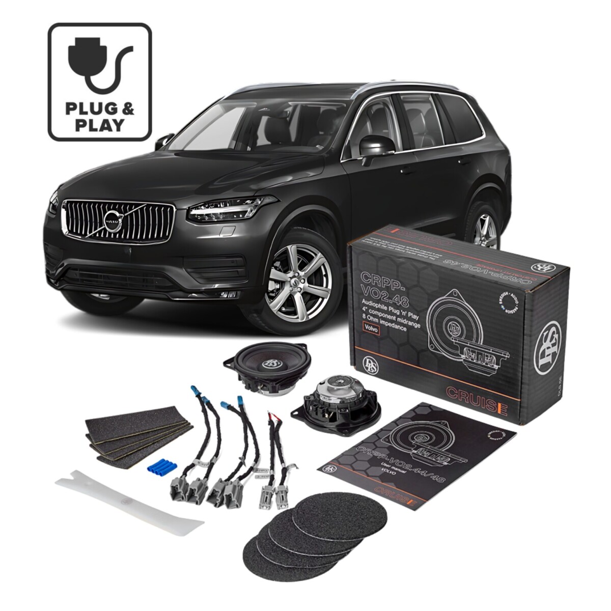 Zestaw głośników DLS Plug&Play do nowszych Volvo High Performance - przód i tył zdjecie Zestaw głośników DLS Plug&Play do nowszych Volvo High Performance - przód i tył